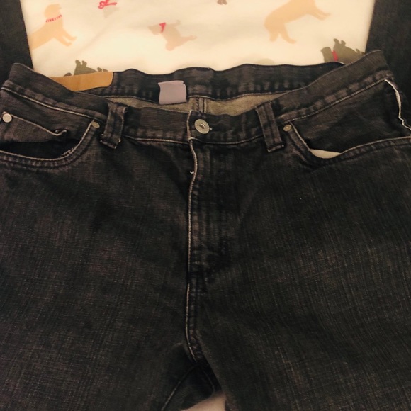 VINTAGE VANS Black Straight Leg Denim Jeans-34x34 - Picture 4 of 12